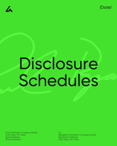 Disclosure Schedules
