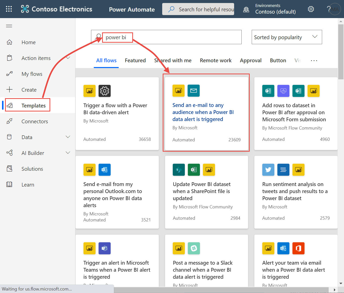 Integrate Power BI data alerts with Power Automate - Power BI | Microsoft  Docs