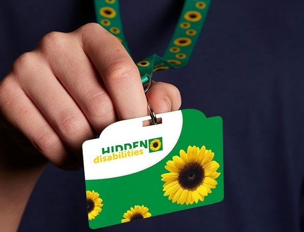 sunflower lanyard hidden disabilities dyslexia