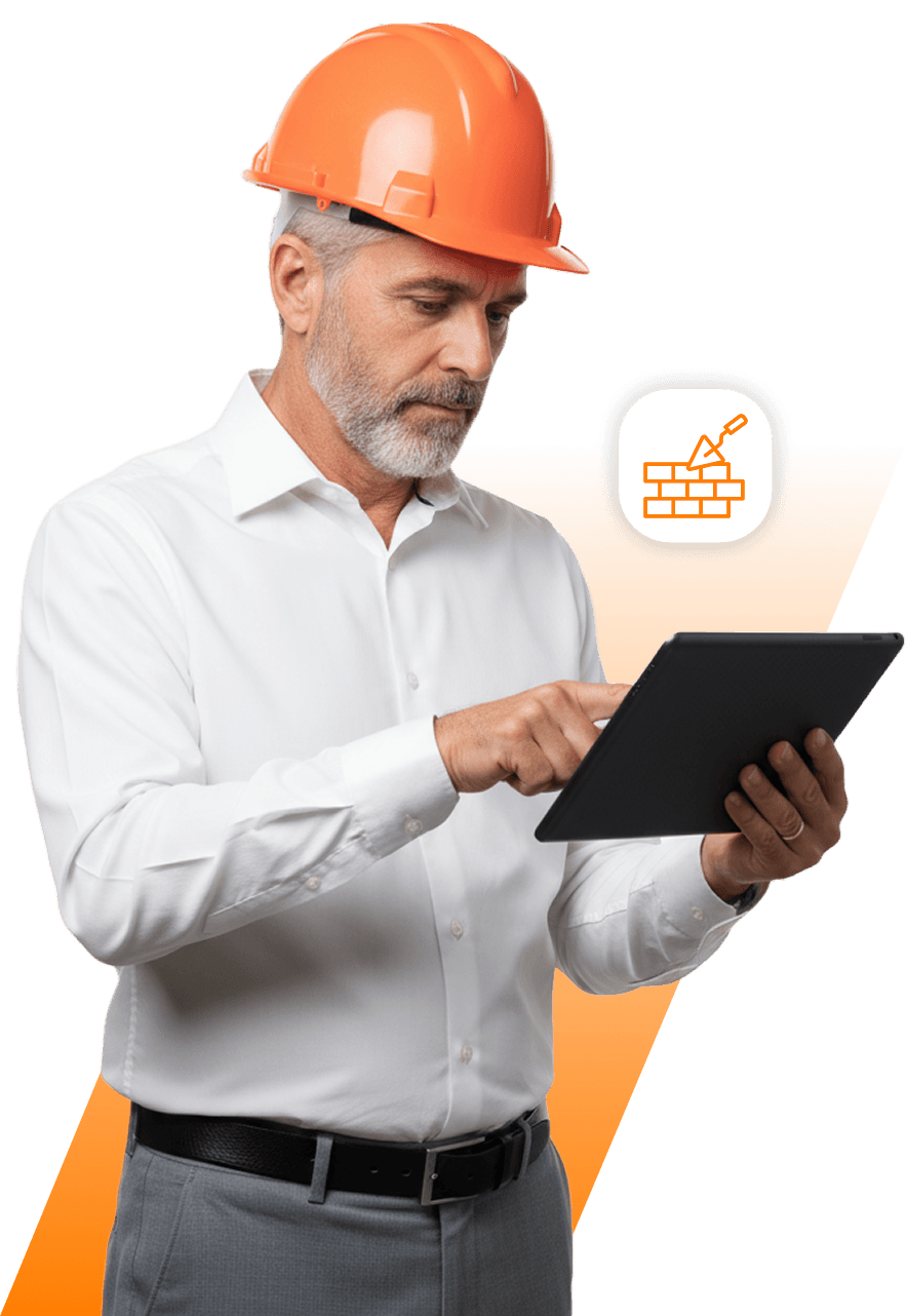 Homem de boné utilizando um tablet