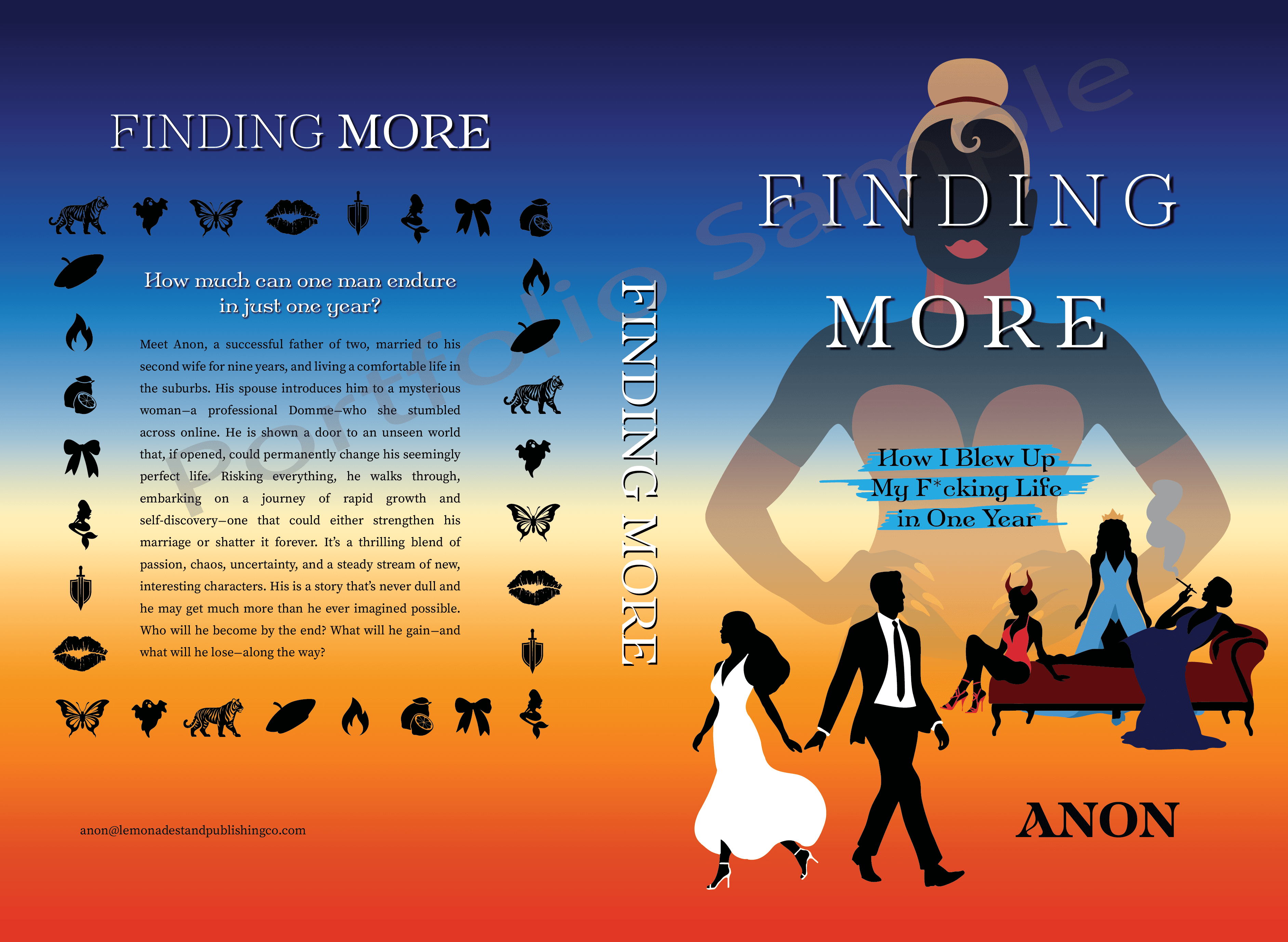 Graphic Silouettes (tiger, ghost, butterfly, kiss, sword, mermaid, bow, lemon, flame, beret)