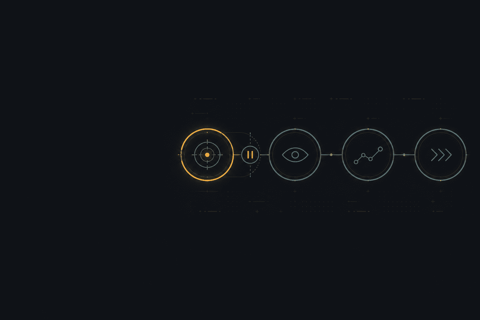 Pause, observe, then advance