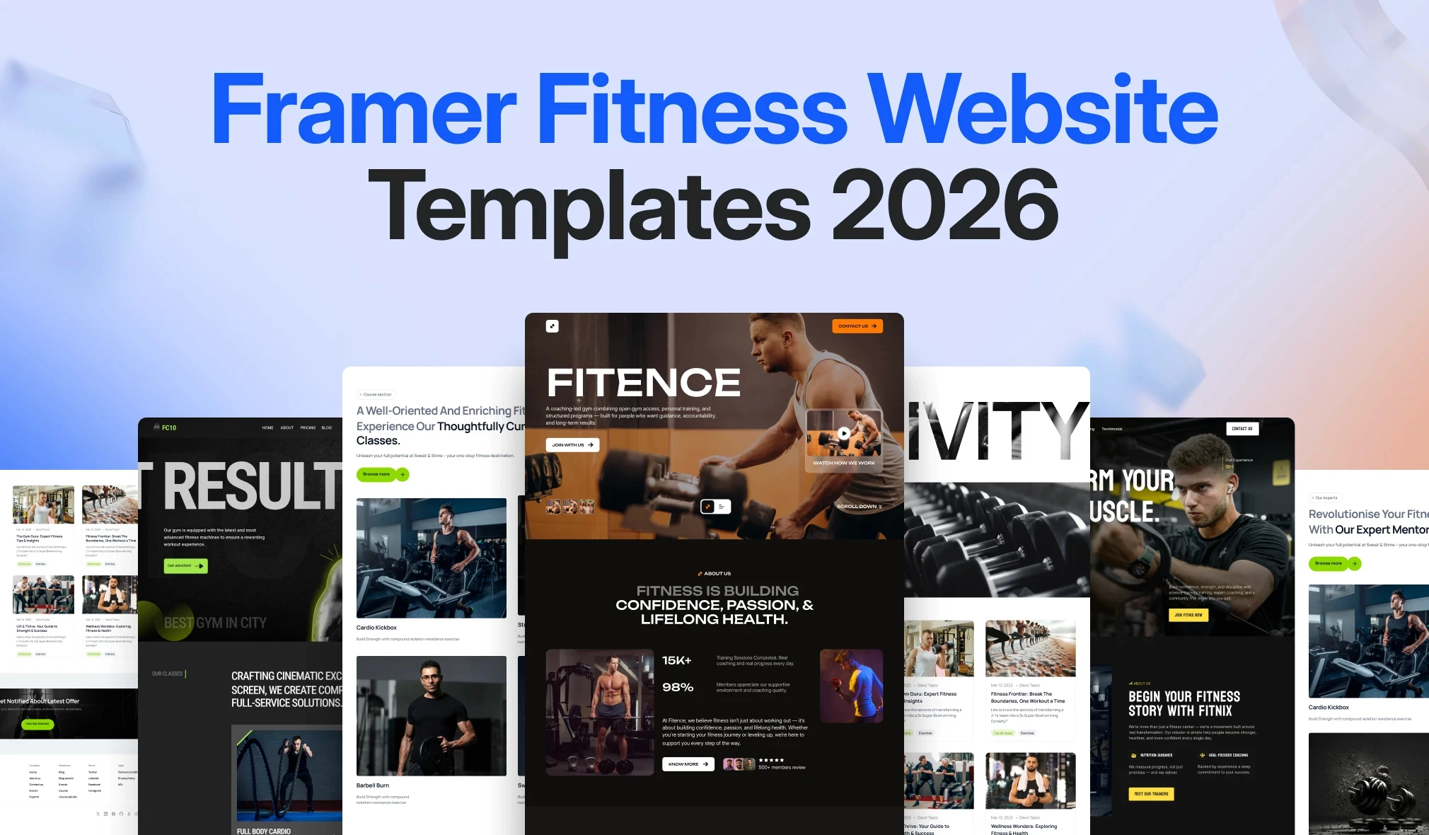 Best Framer Fitness Website Templates in 2026