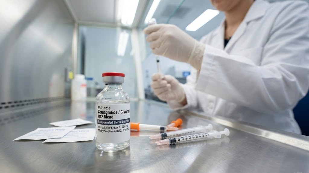 Semaglutide glycine B12 blend