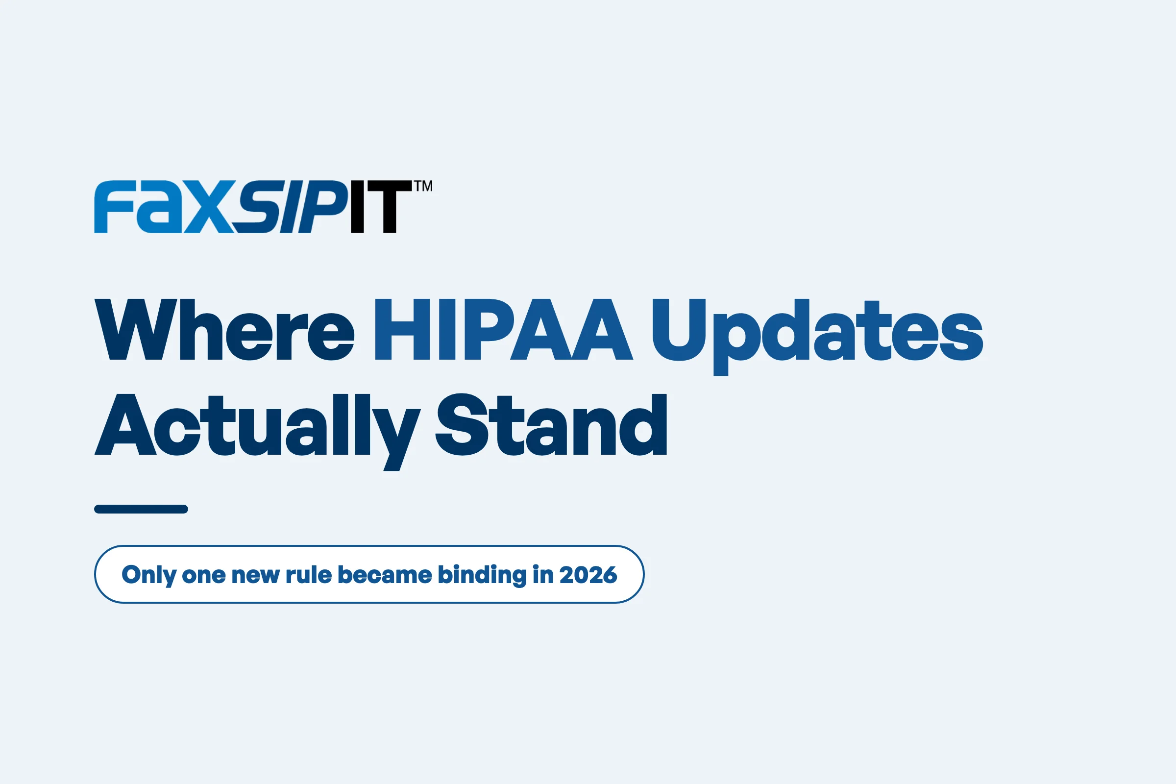 HIPAA Updates