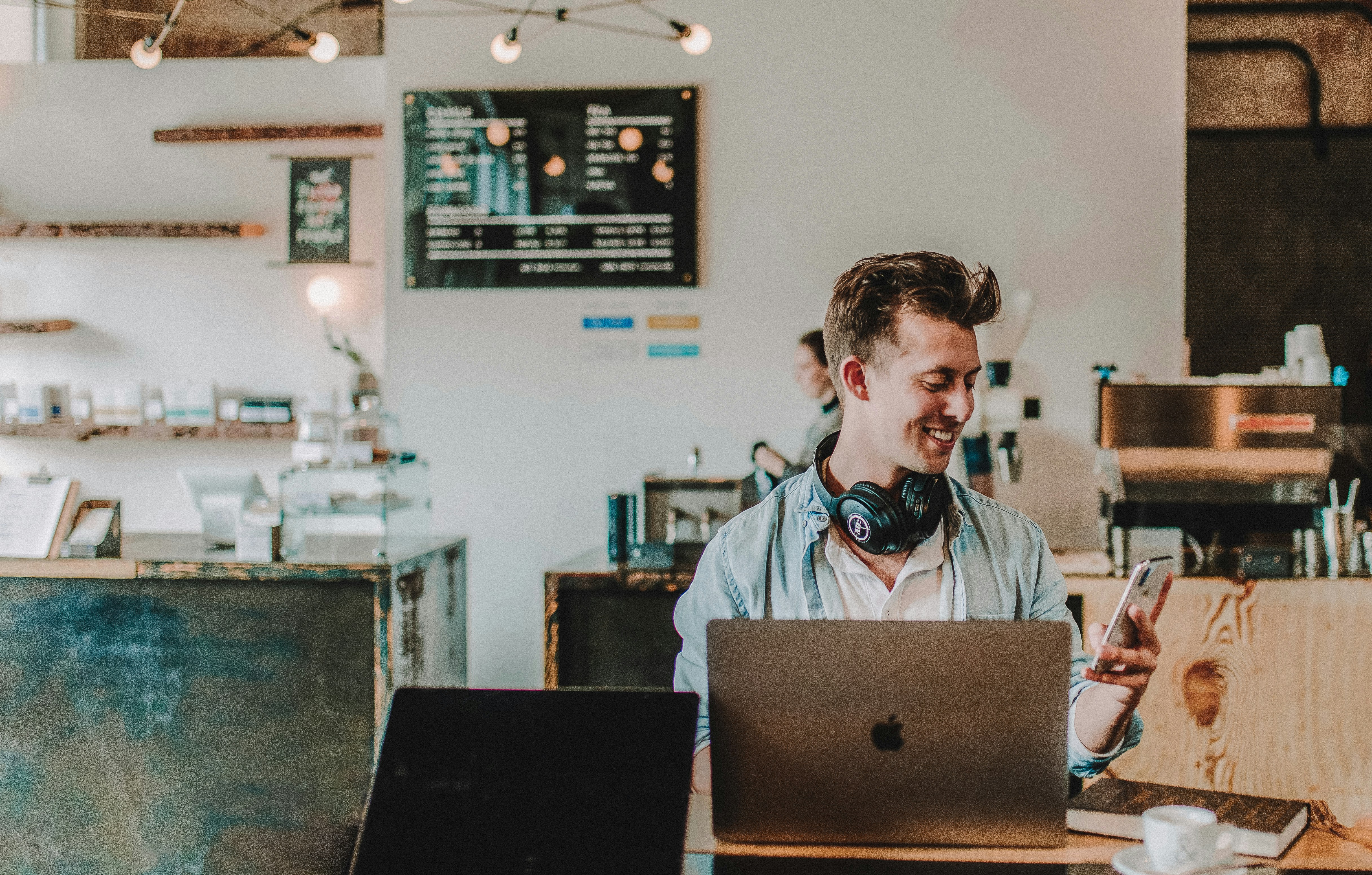 man happy with his work - Med School Study Tools