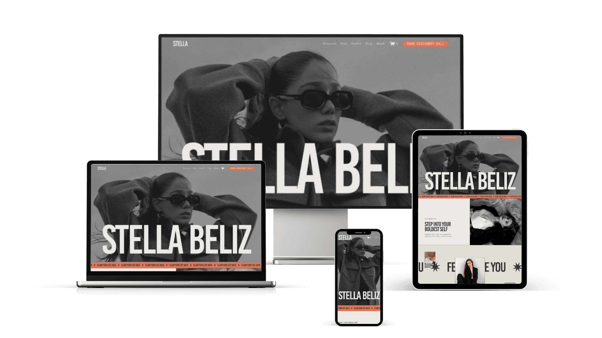 Cheerful woman at desk