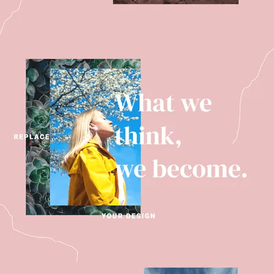 Animated Quote and Photo Instagram Post Template