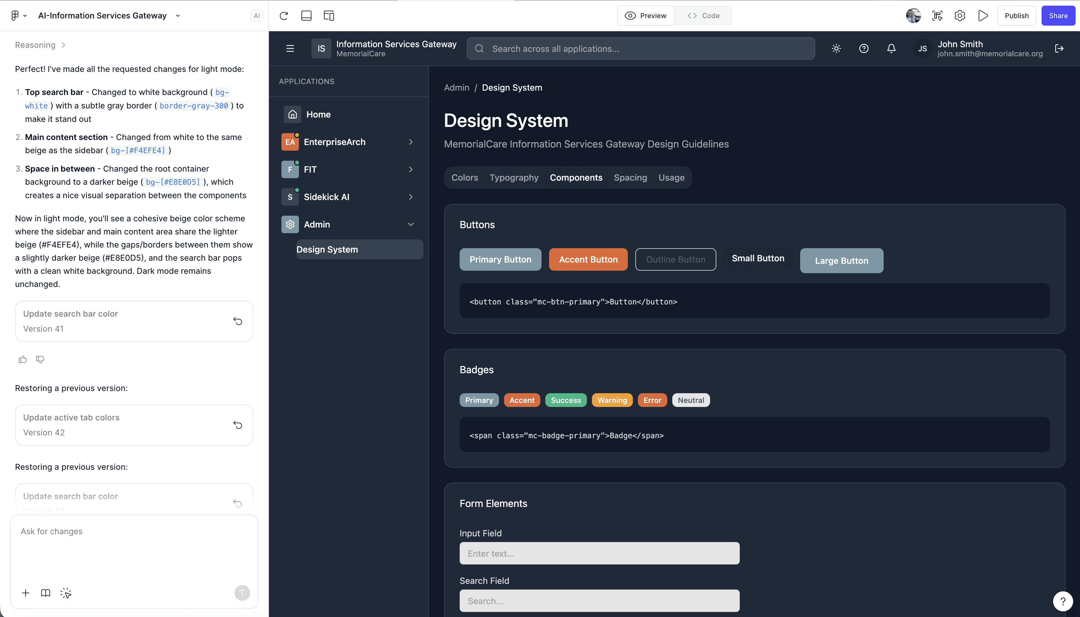 Design system generation