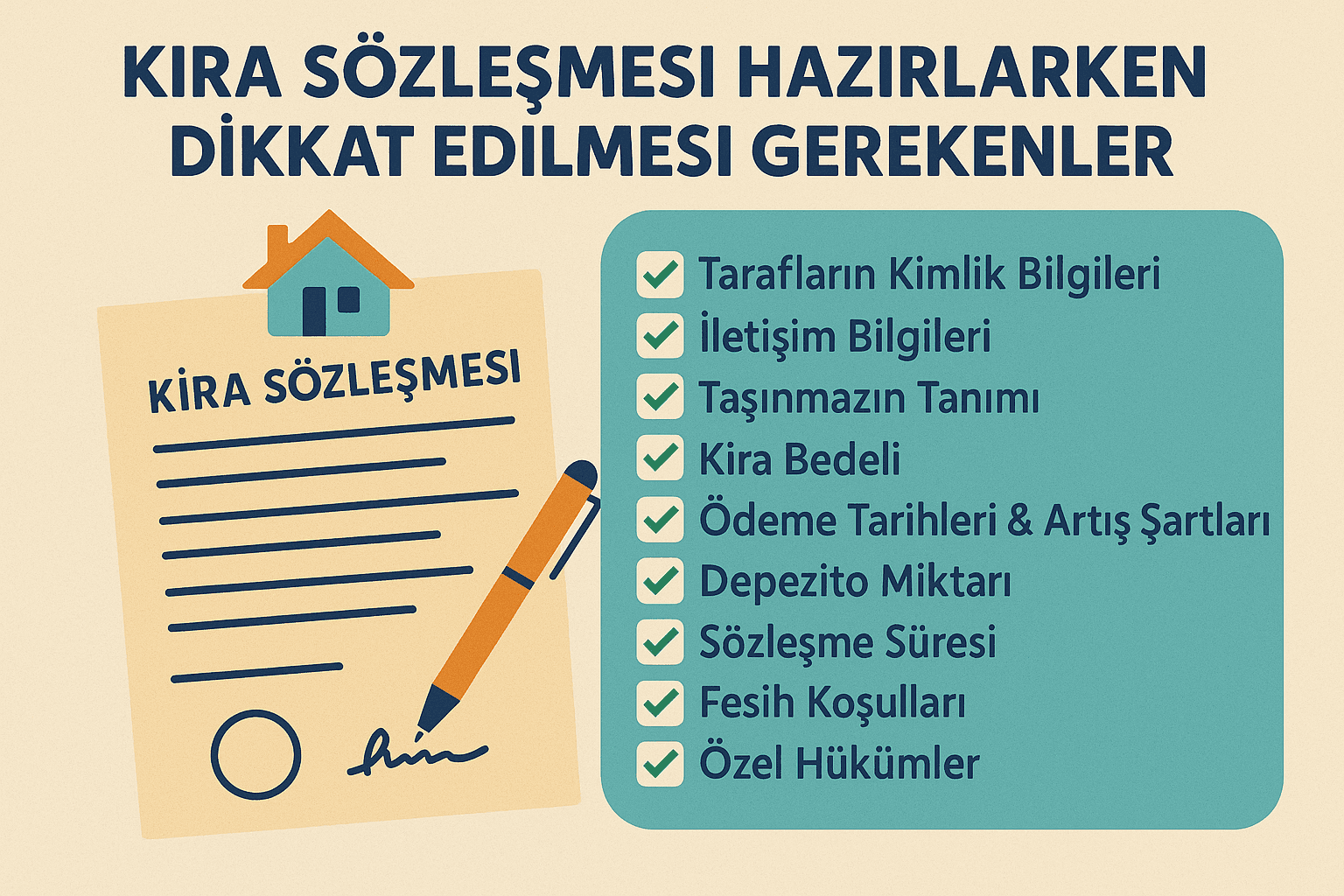 Kira Sözleşmesi Hazırlığında Temel Unsurlar