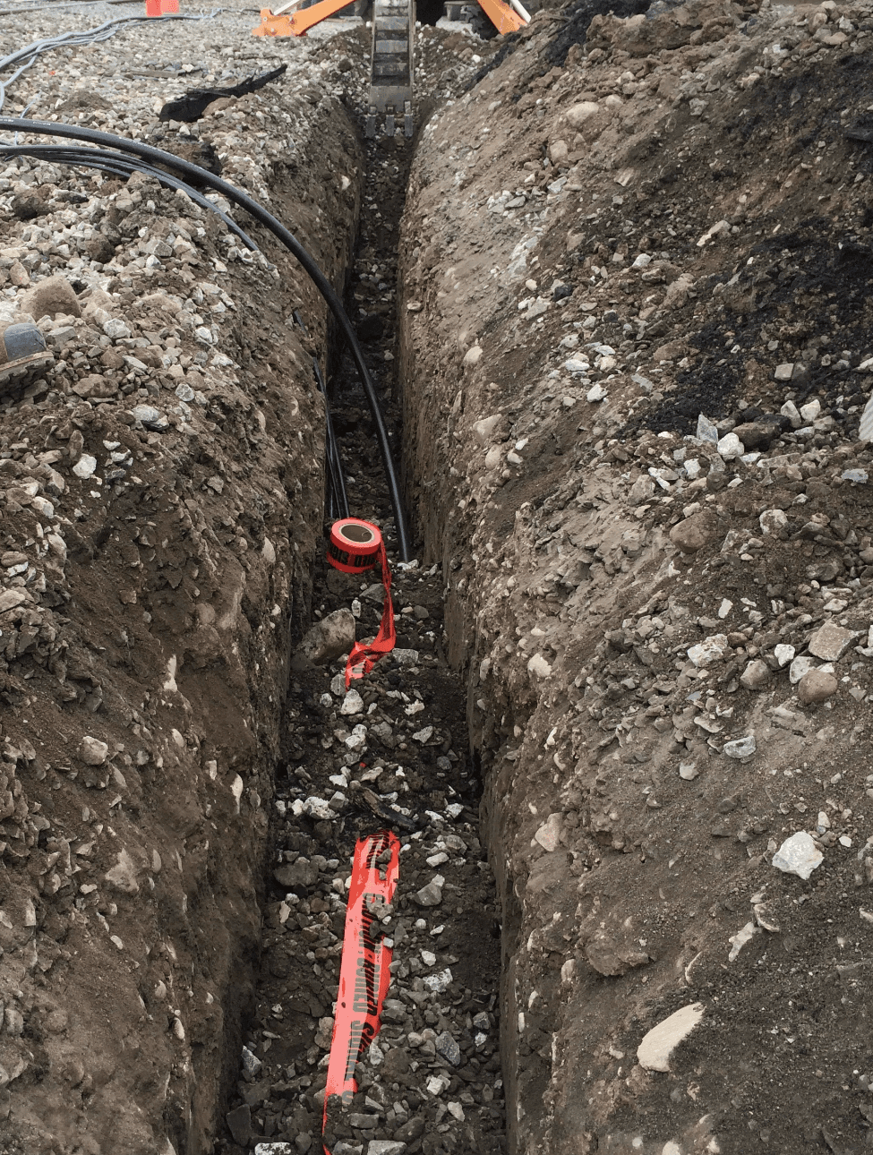 Undergound electric ditch