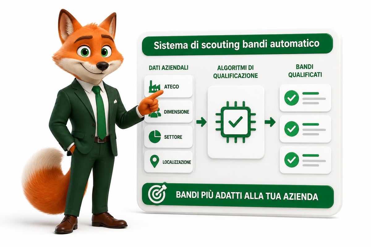 Sistema di matching automatico tra profili aziendali e requisiti dei bandi