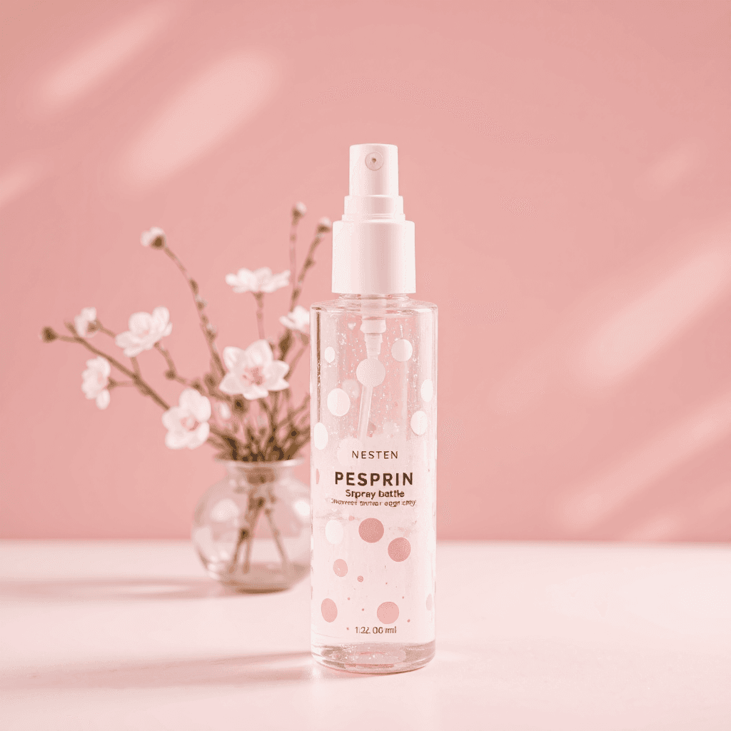 product photography of a bottle of spray product