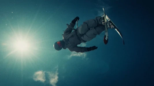 A skier doing a backflip