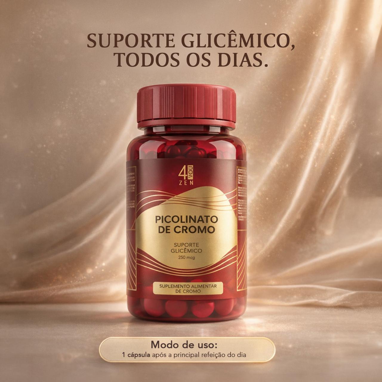 Kit 4you zen picolinato de cromo e formula fitness