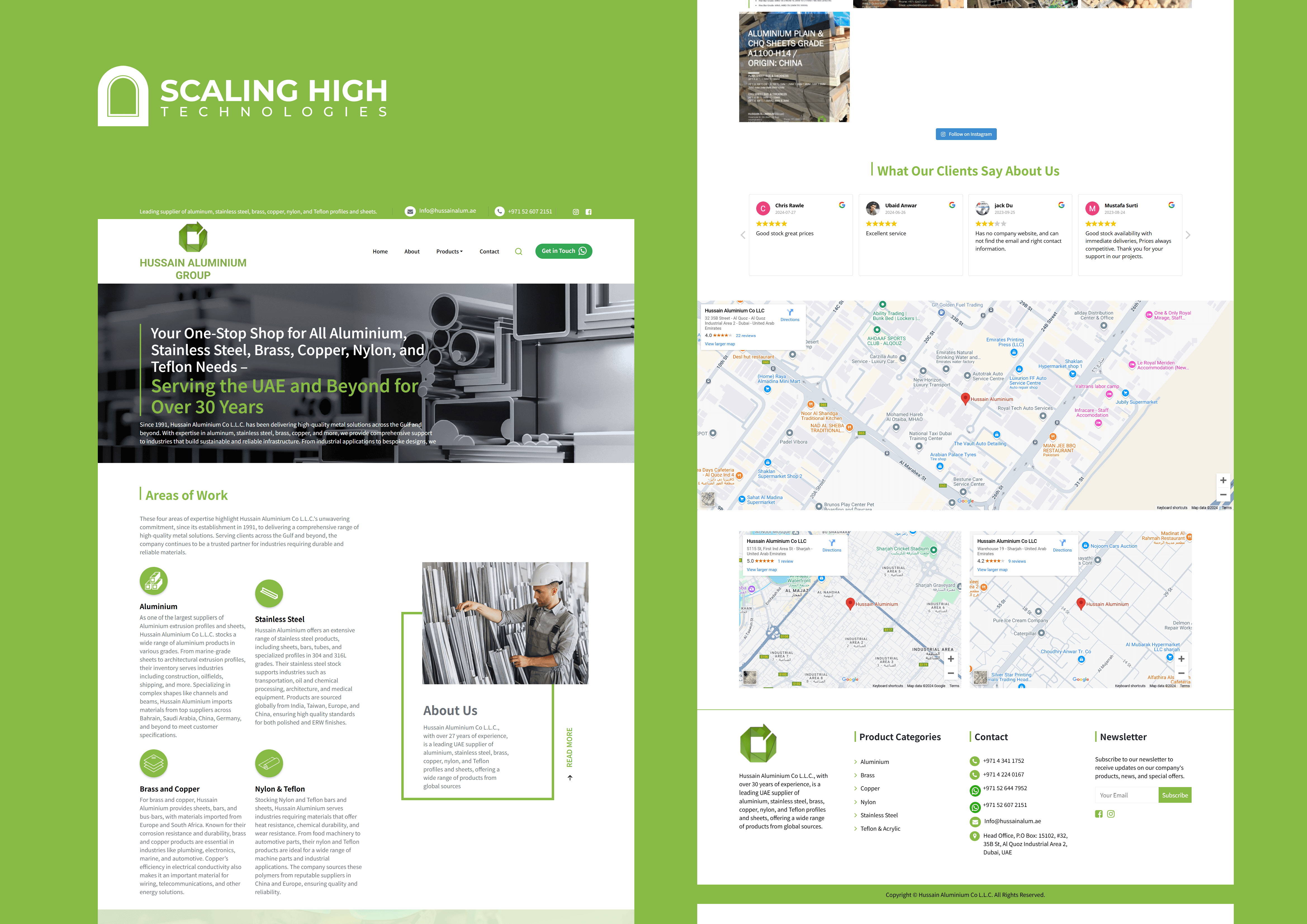 Web Design Showcase Scaling High