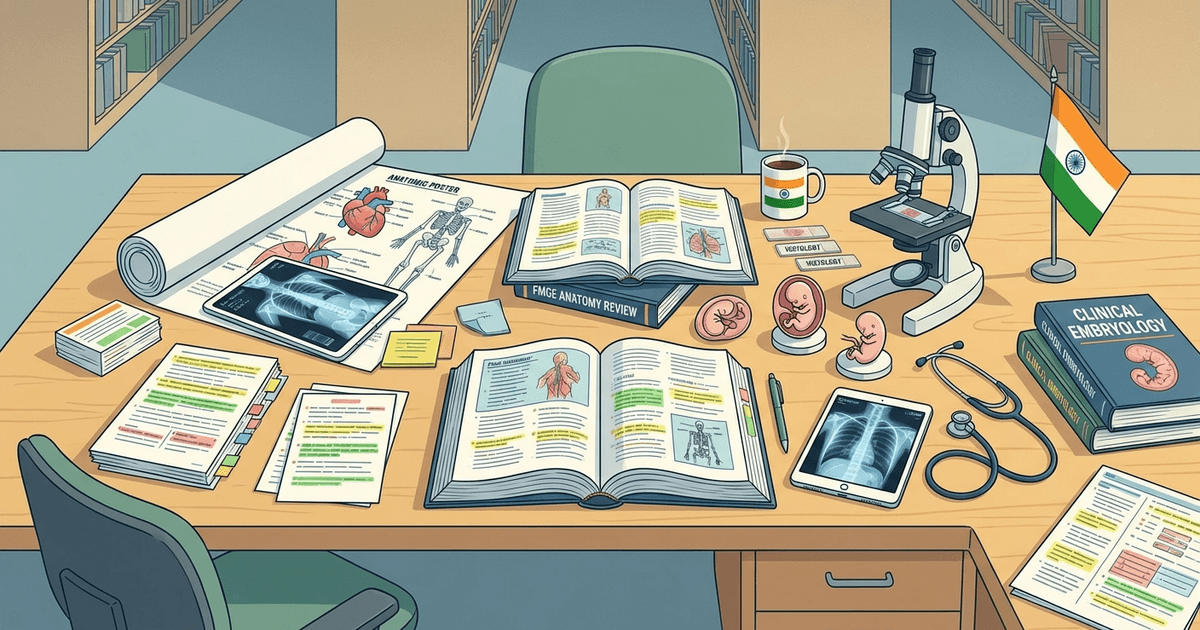 Cover: FMGE 2026 High-Yield Anatomy Guide: Embryology, Histology & Clinical Spotters for Foreign Medical Graduates