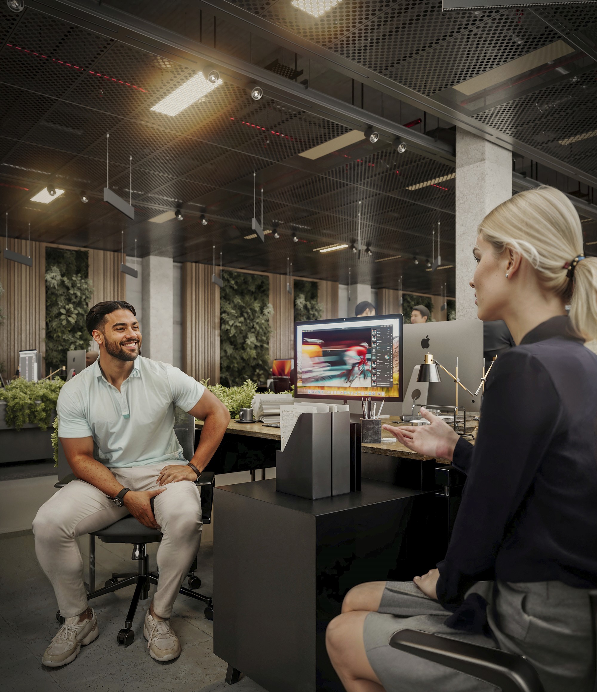 Office Interior still CGi created using 3ds max, V-Ray, iToo software forest pack & Adobe Photoshop