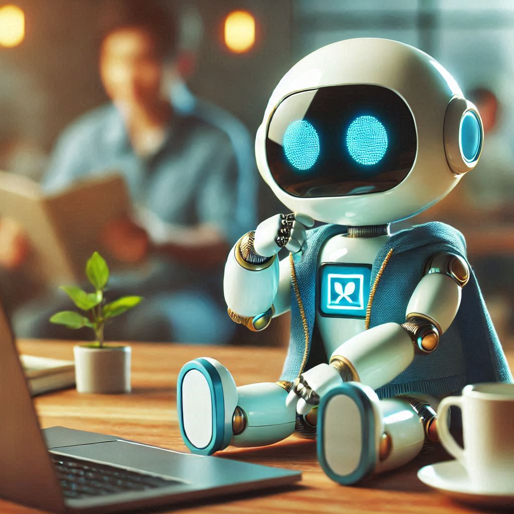 robot and human thinking about content automation