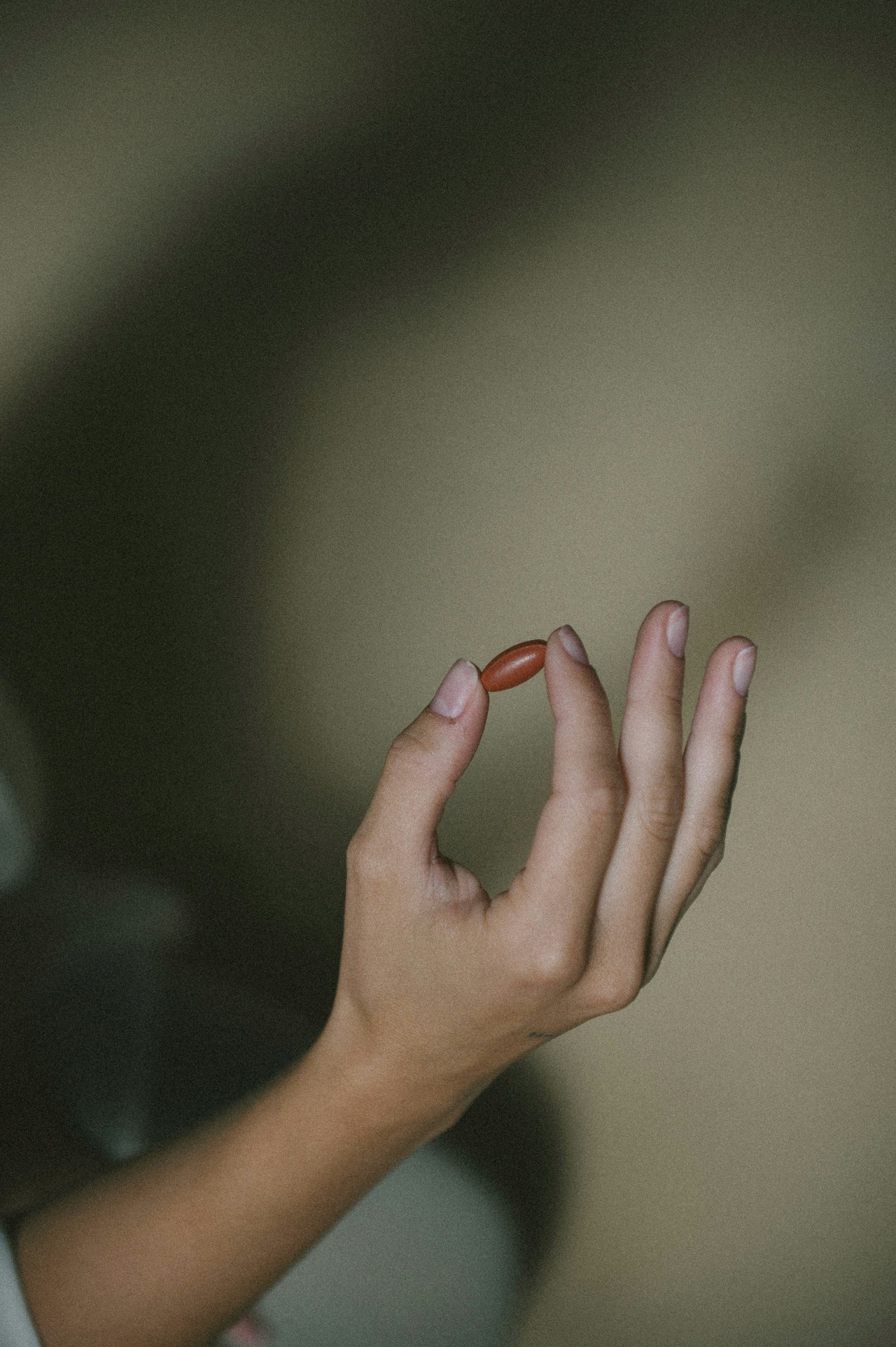 Spoons of probiotic capsules