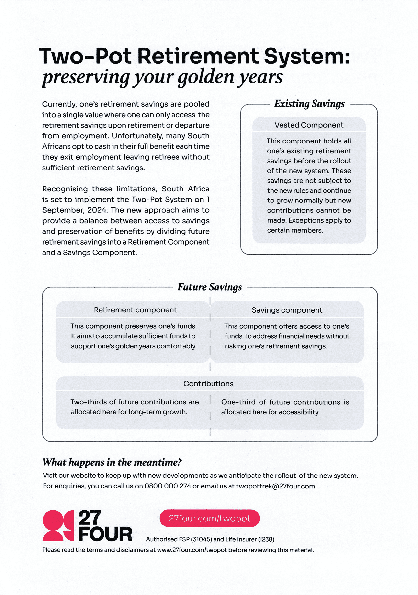 Final Two-Pot guide explaining existing and future retirement savings.