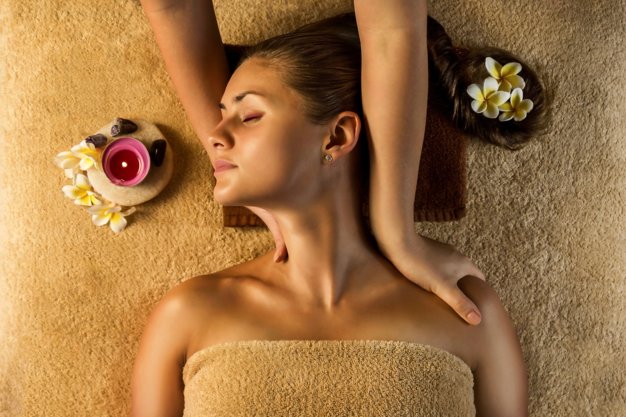 Serene spa massage