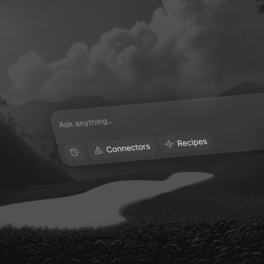 sofa on the grass hill