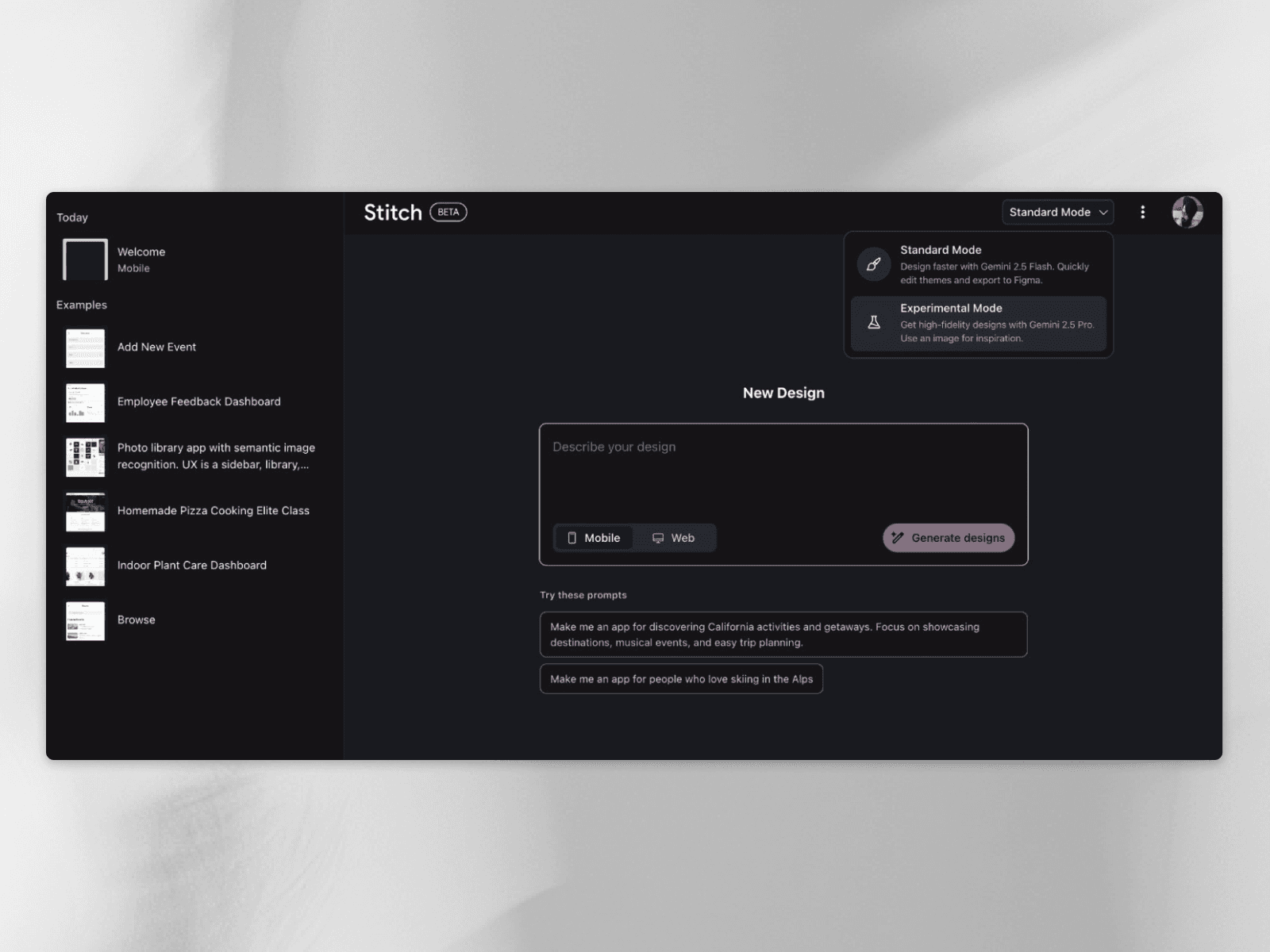 Prompt for a full length capture tool for Cassini