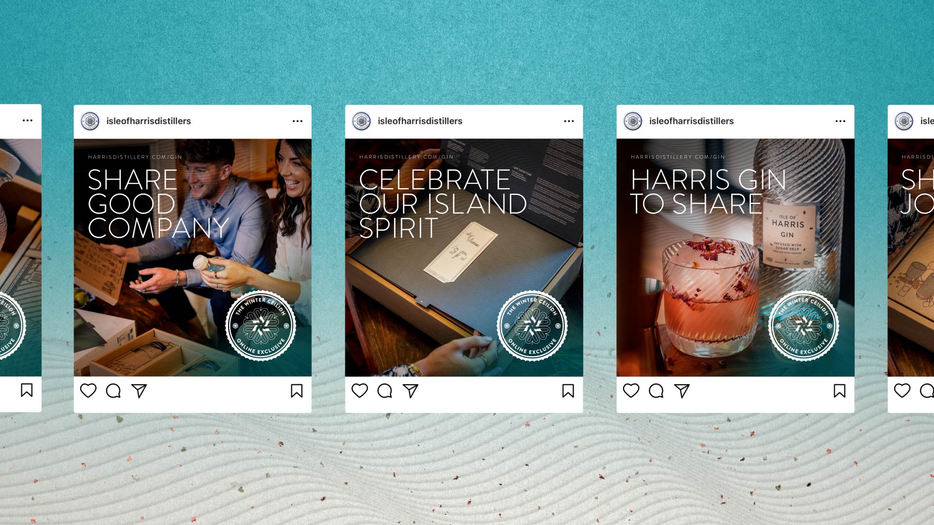 Harris Gin Paid Social Posts