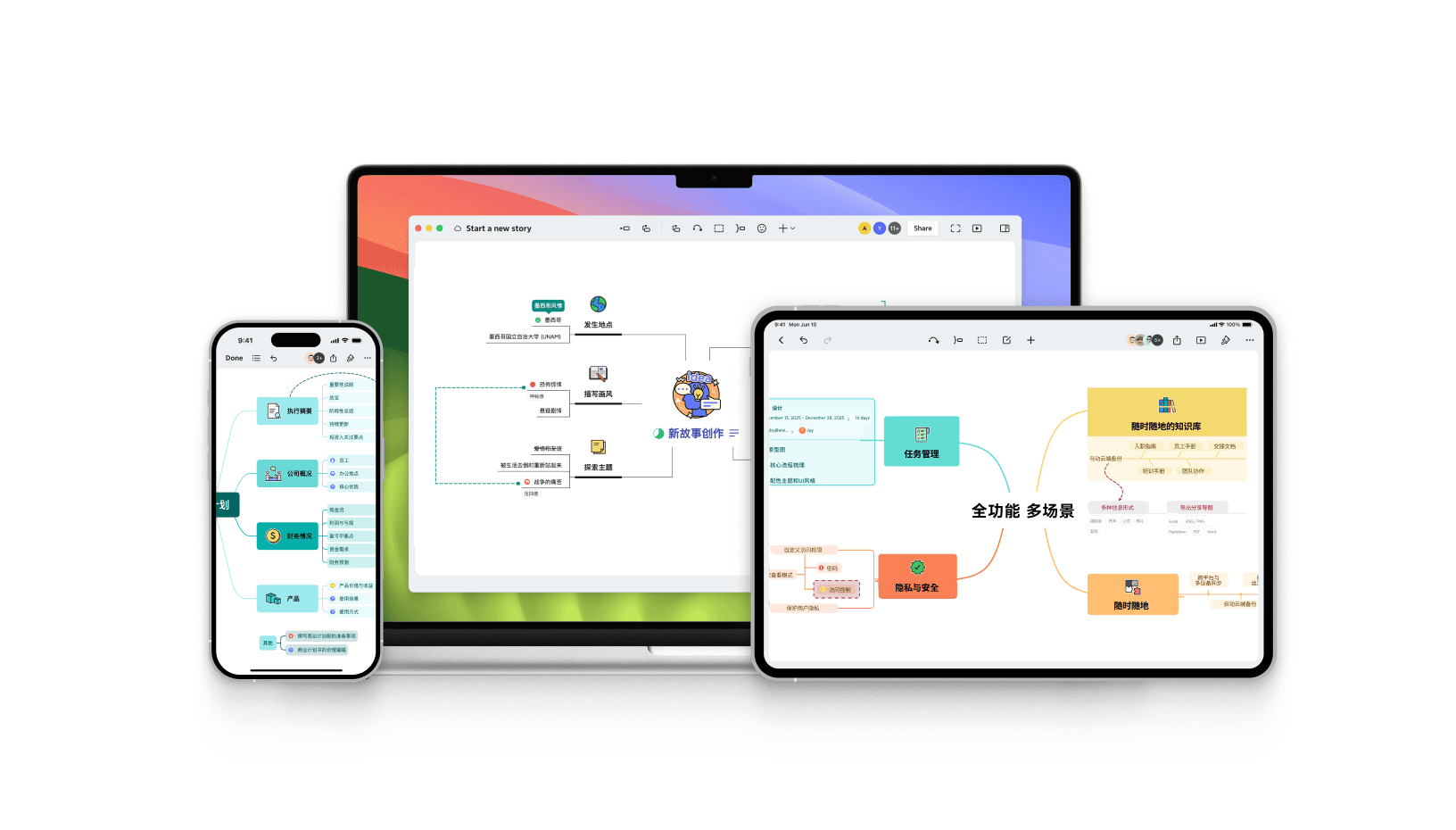 Xmind multi-device mind map for flexible work.