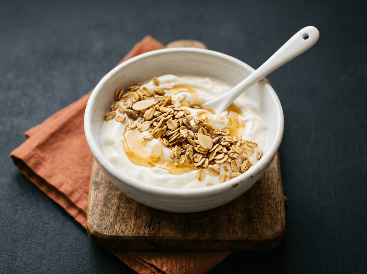 Yogurt with oats & honey