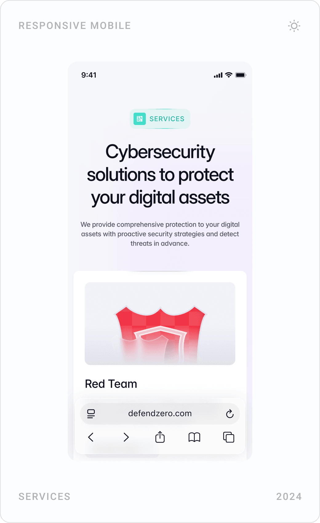Professional Mobile Service Overview Screen Design