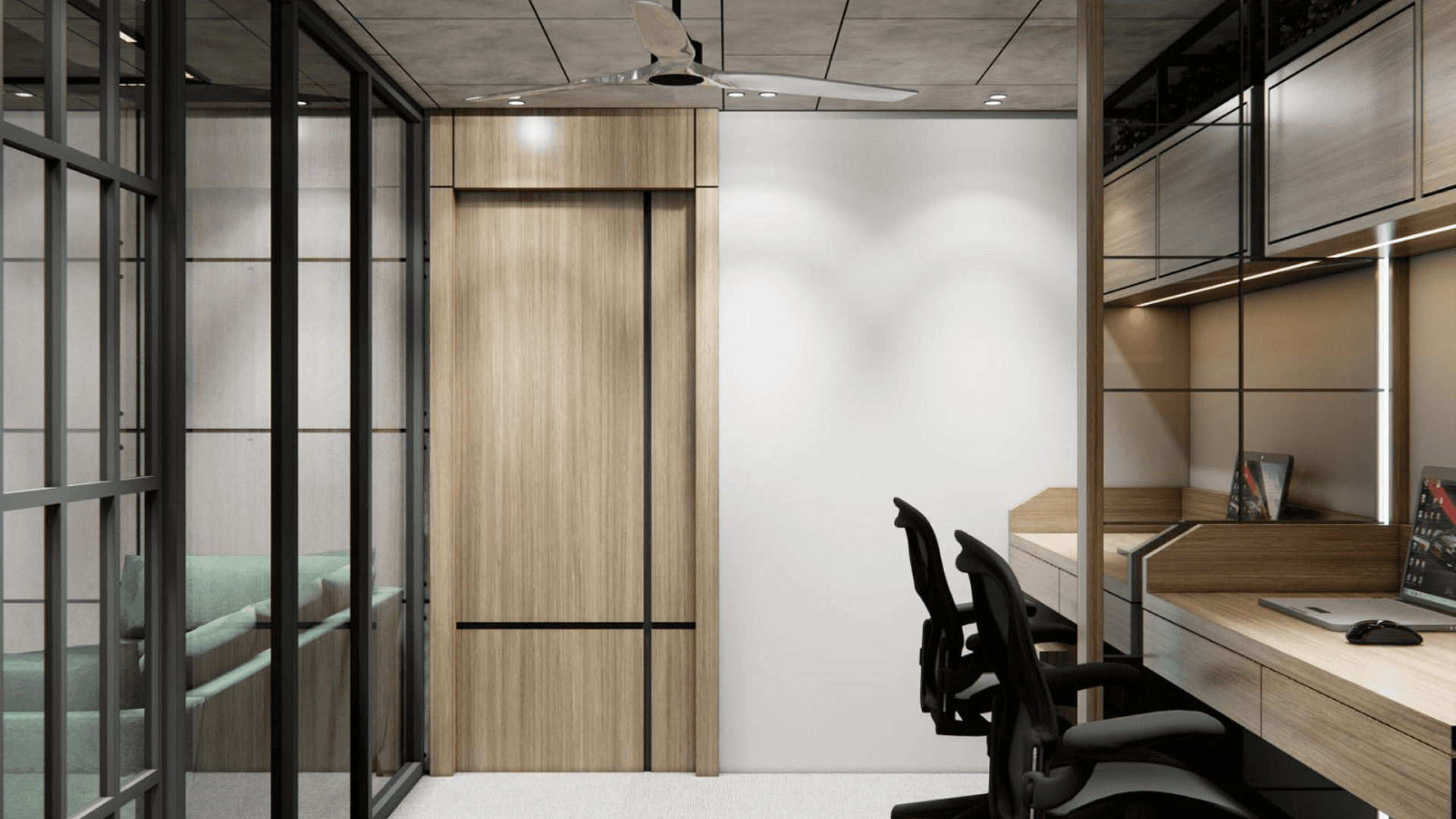 Account office deisgn of the project called Bloom designed by theCraftiqs | A Design Studio