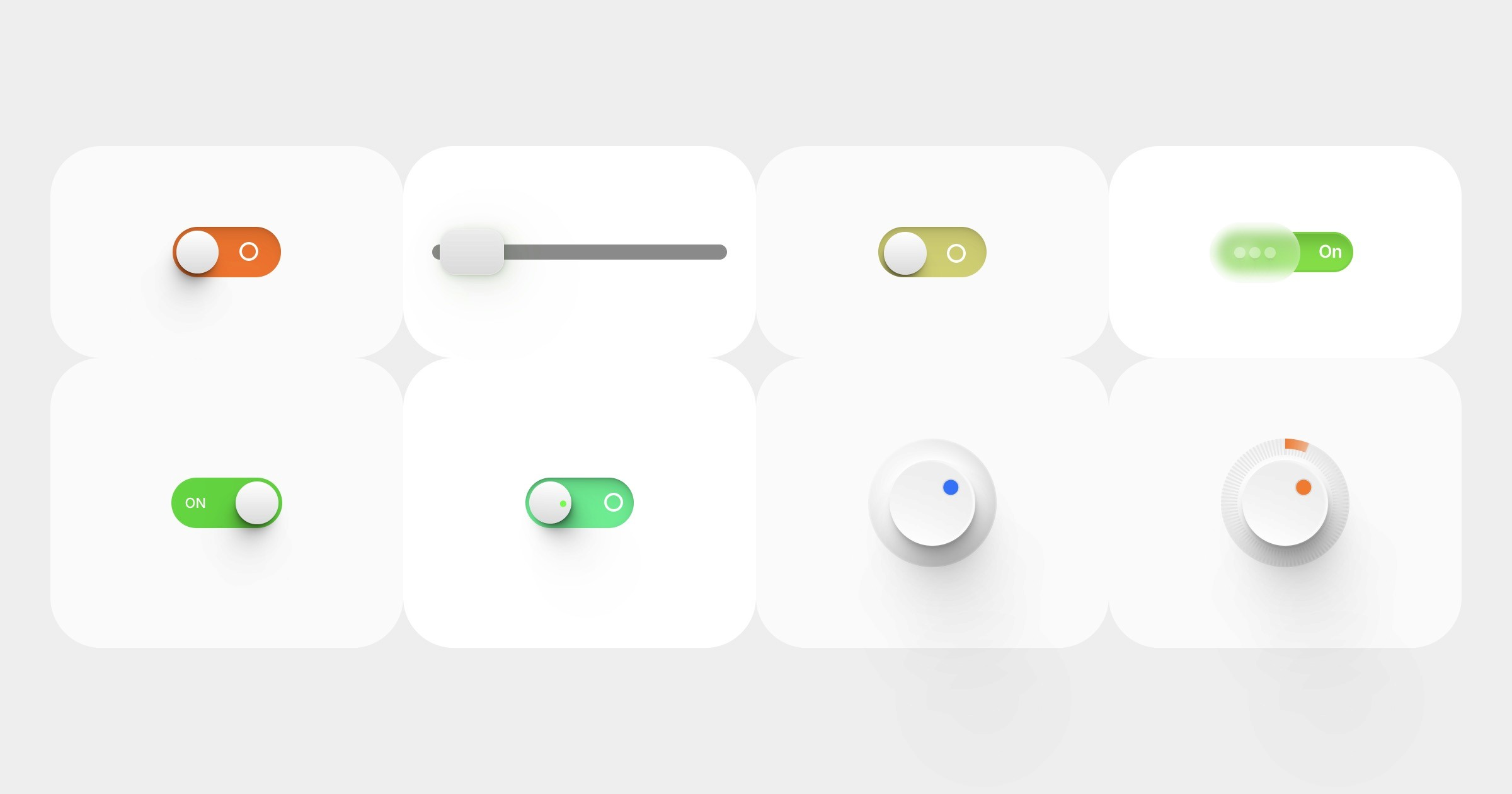 Modern Toggle & Slider components