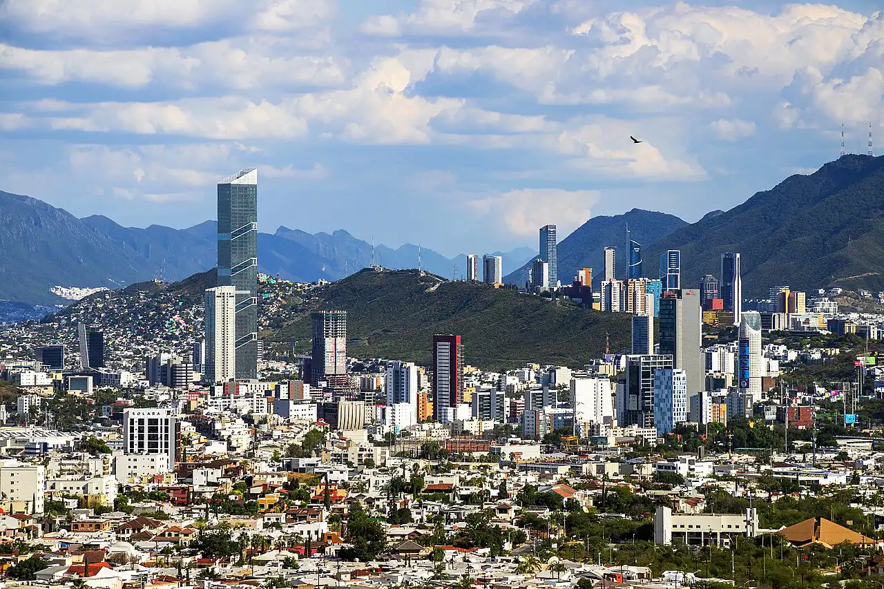 Monterrey Mexico aerial drone skyline