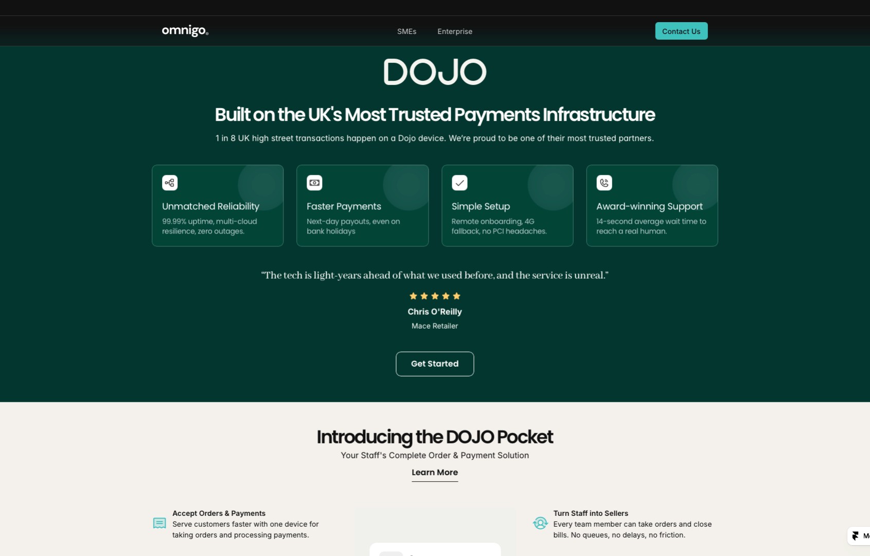KUNU Studio Website for Omnigo the DOJO Enabler