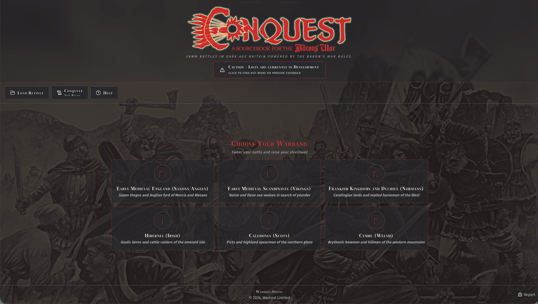 An image showing the Cpnquest list builder homepage