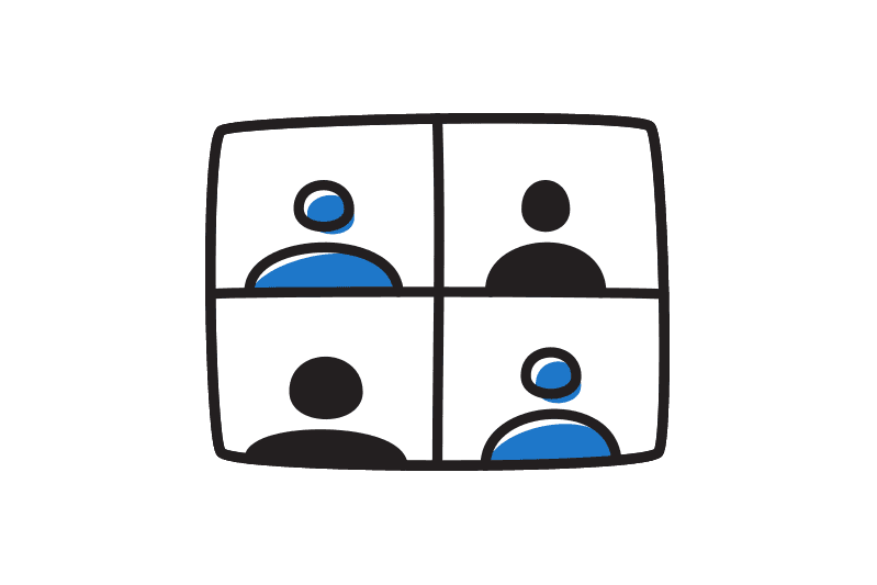 Initial call icon symbolizing the first consultation or meeting with potential clients