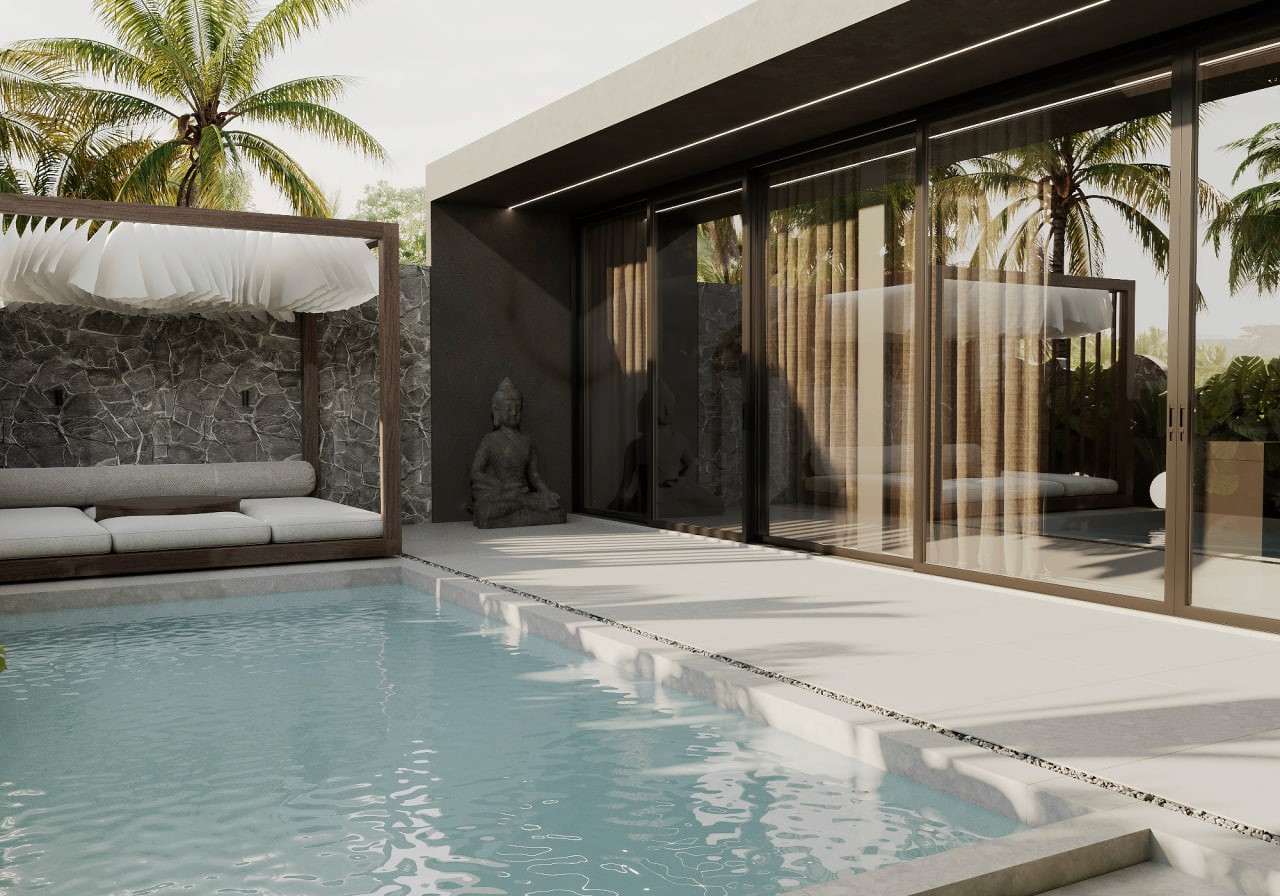 Видовая вилла с 1 спальней в тихой части Убуда с прямым видом на тропический лес и джунгли в комплексе Secret от INSHI