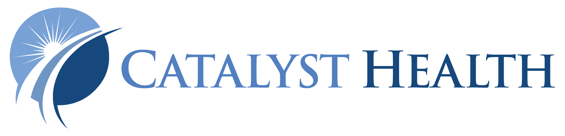 Catalyst Health logo in shades of blue.