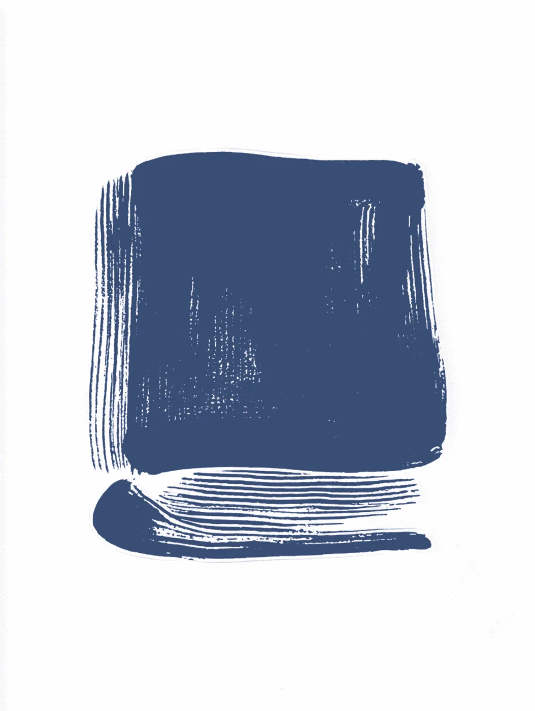 Blue book illustration
