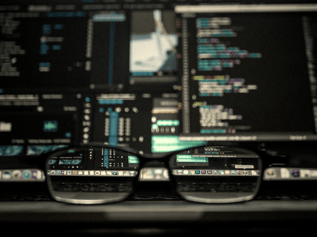 closeup photo of eyeglasses