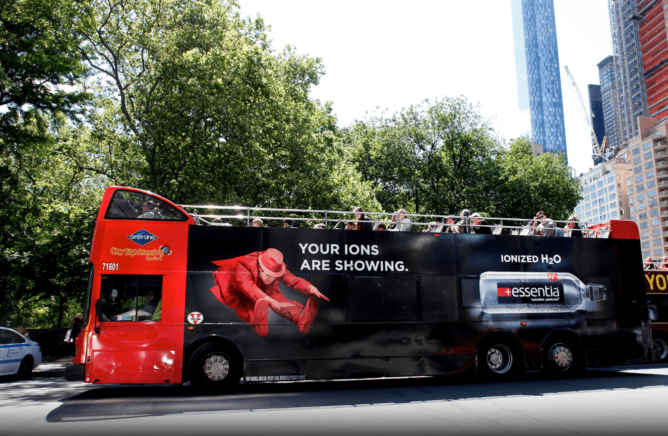 Double Decker Bus Ad