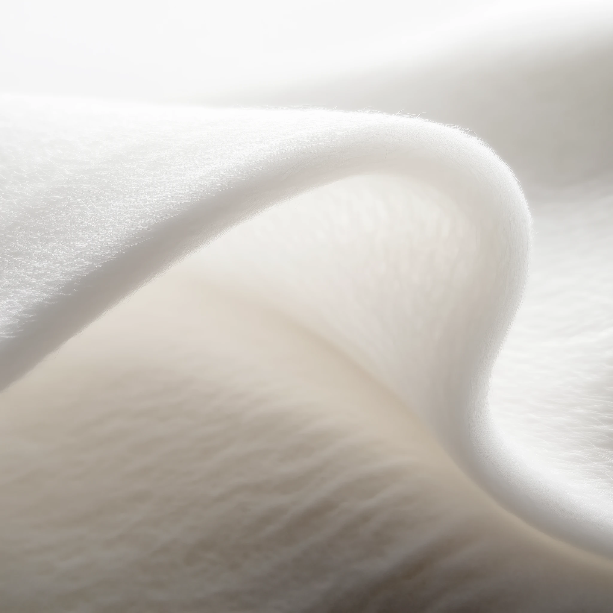 Soft white Dacron polyester padding — plush cushioning layer inside Oliver James Lilos for enhanced lounging comfort.