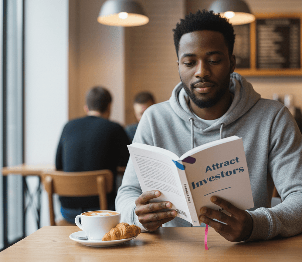 person reading the book