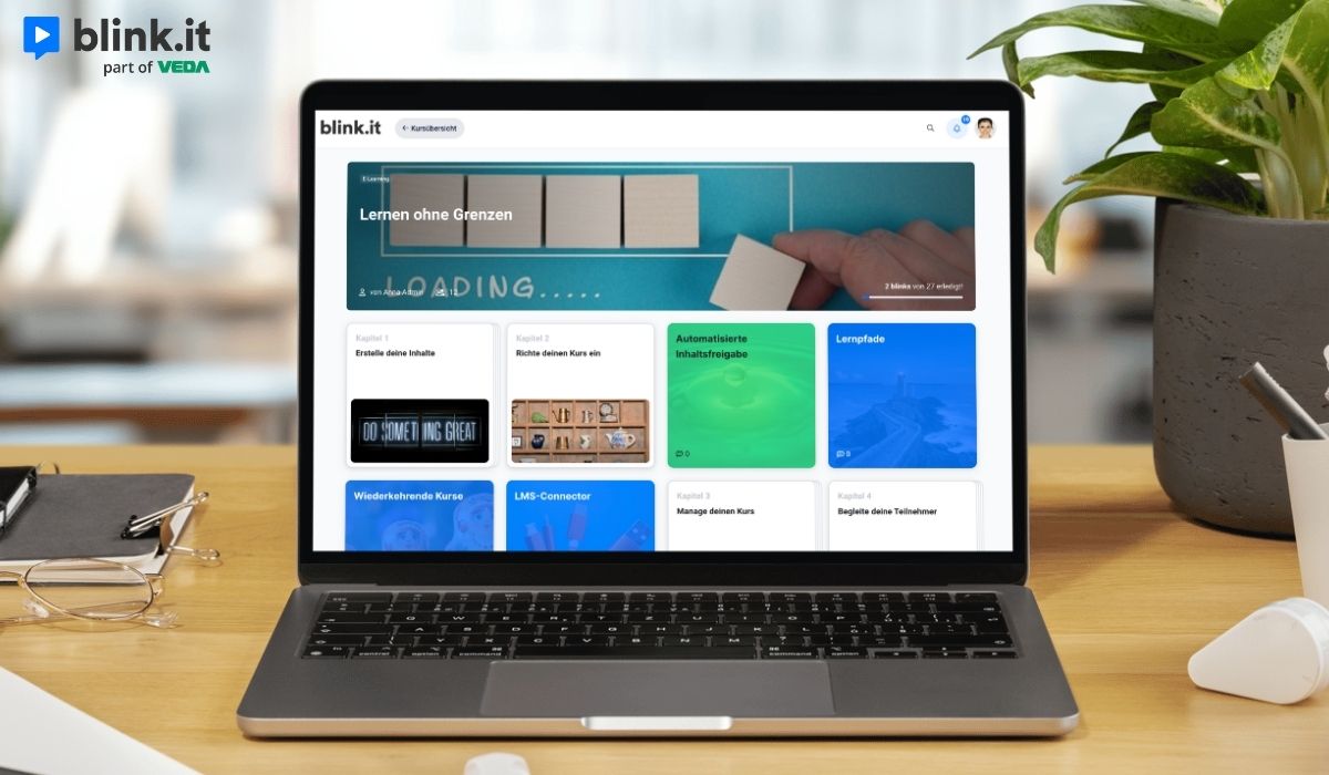 blink.it Lernplattform Laptop