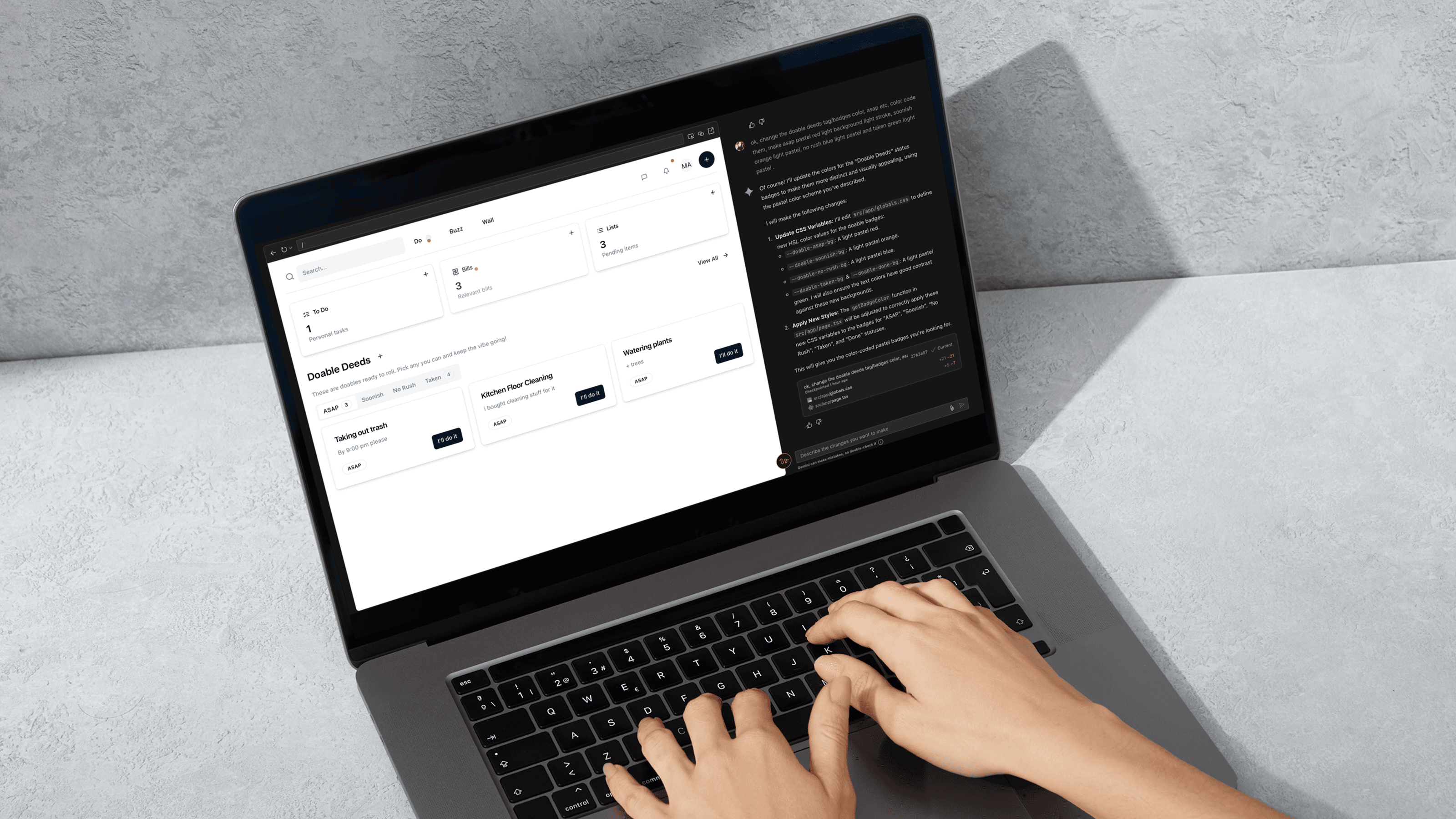 Hub task management dashboard
