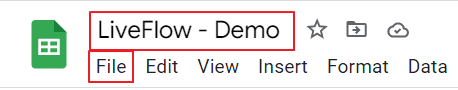 Rename a Google Sheet file