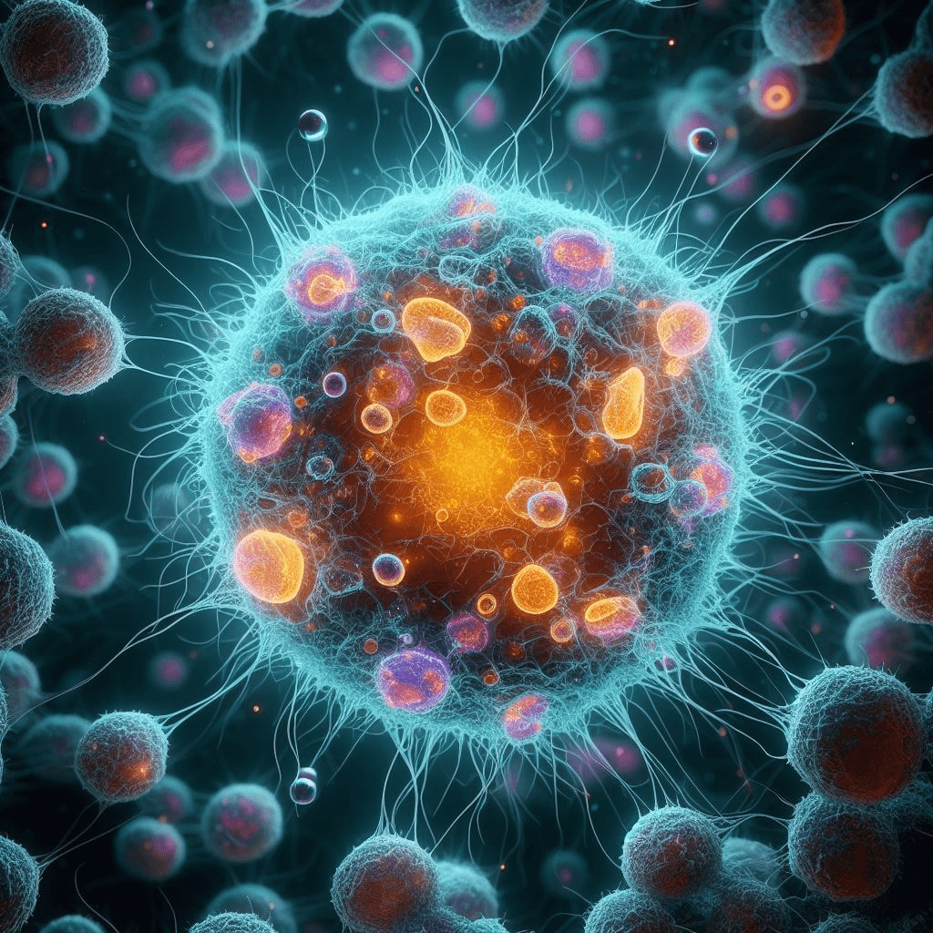 A close-up of a cellDescription automatically generated