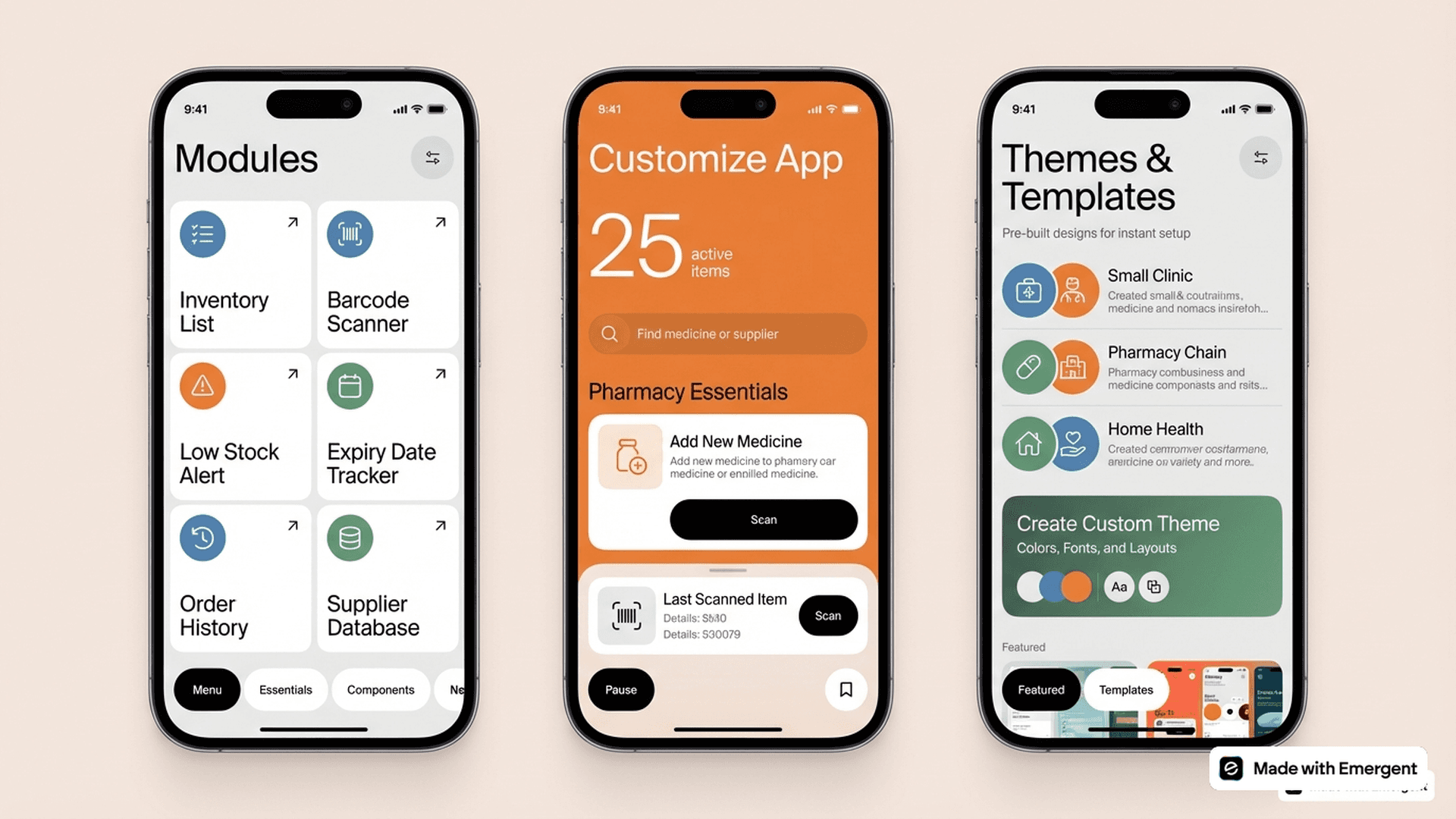 Medicine Inventory App Made With Emergent